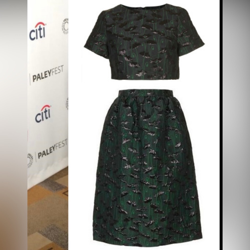 ISO Topshop skirt and or crop top set size 8